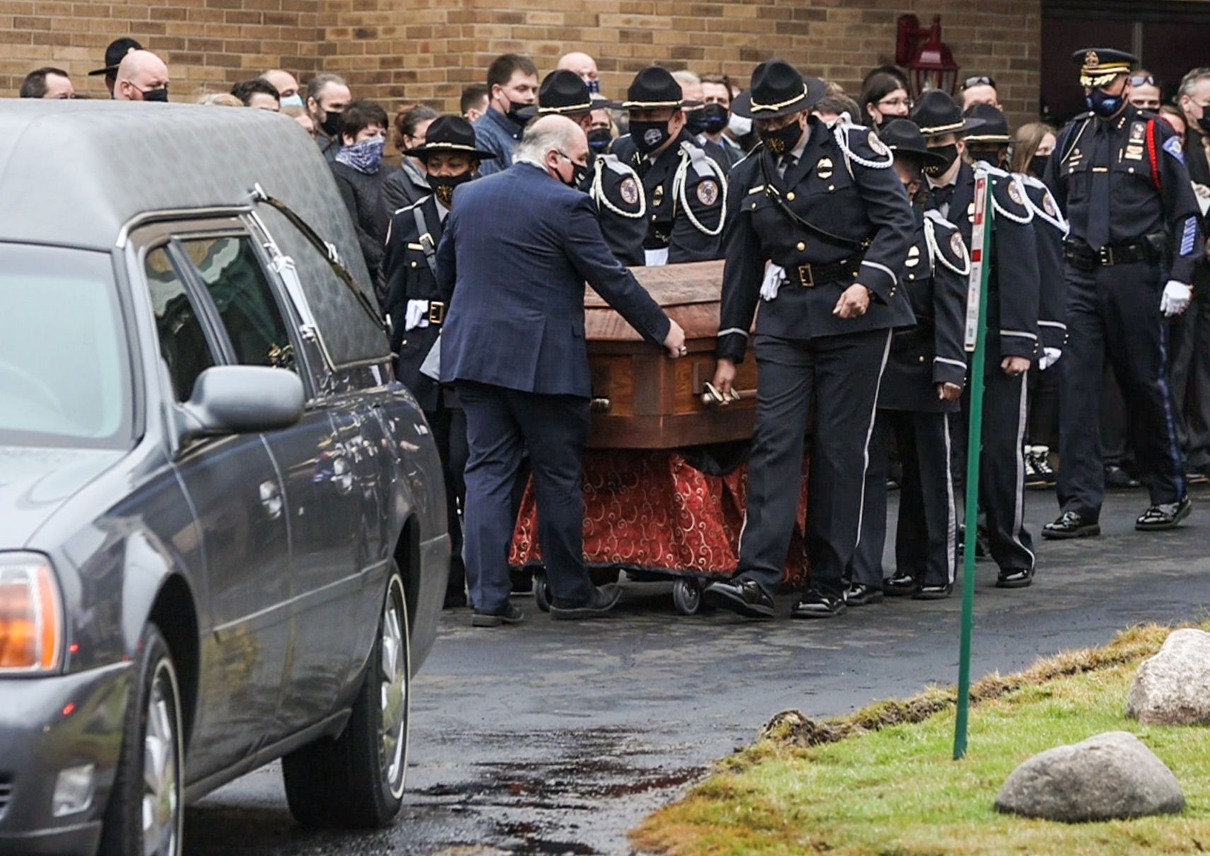 Memorial service for Lt. Eugene Lasco